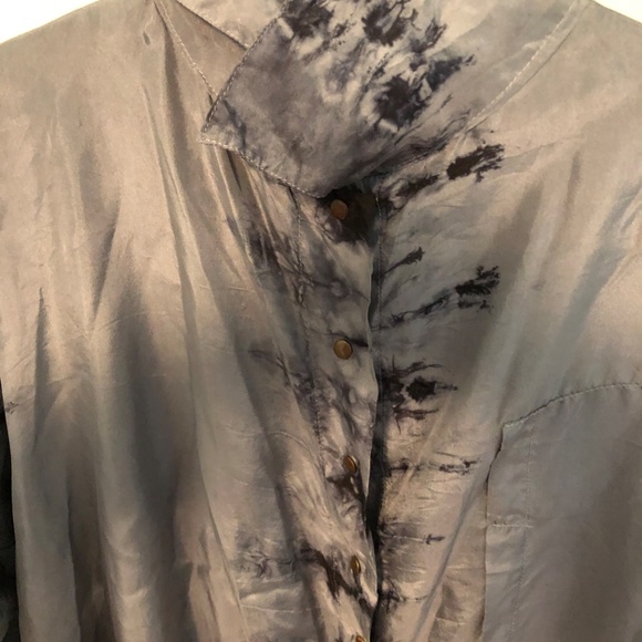 Artists & Revolutionaries Silk Tie-Dye Blouse. OOAK - Picture 4 of 10
